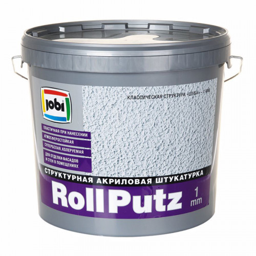 Jobi ROLLPUTZ Штукатурка декоративная 1мм -20С 16 кг