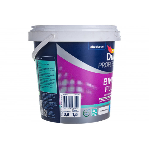 Шпатлевка для стен и потолков Dulux Professional Bindo Filler финишная 0,9 л 1,5 кг