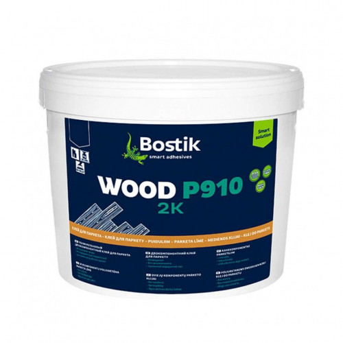 Клей двухкомпонентный полиуретановый для паркета Bostik Wood P910 2K 1 кг