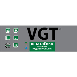 Шпатлевка акриловая «Экстра» VGT по дереву цвет белый 1 кг