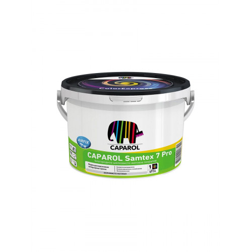 CAPAROL SAMTEX 7 Pro краска латексная для стен и потолков шелковисто-матовая база 1 2,5 л