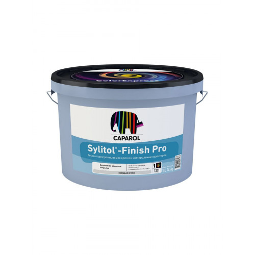 CAPAROL SYLITOL FINISH PRO краска фасадная дисперсно-силикатная атмосфероустойчивая база 1, 10 л