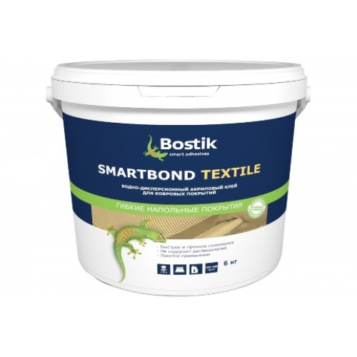 Клей для напольных покрытий Bostik SmartBond Textile 6 кг