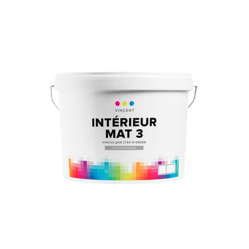 VINCENT INTERIEUR MAT I 3 краска для стен и обоев белая суперматовая 0,8 л