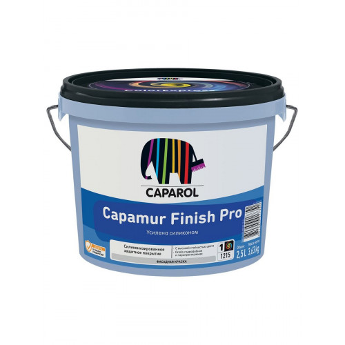 CAPAROL CAPAMUR FINISH PRO краска водно-дисперсионная для наружных работ База 1 2,5 л