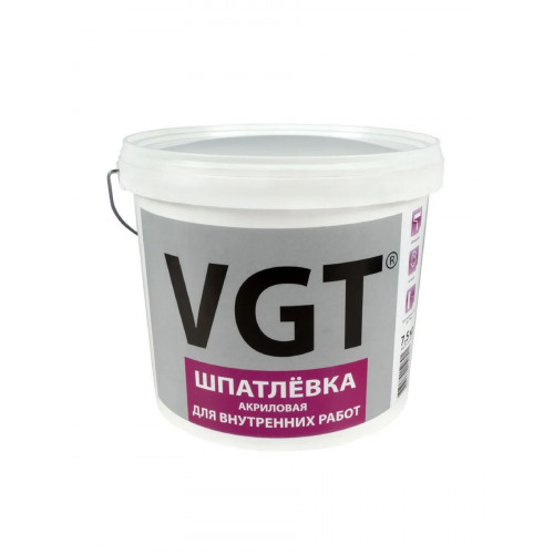 Шпатлевка для внутренних работ VGT 7,5 кг
