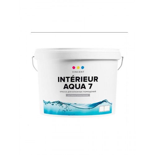 VINCENT INTERIEUR AQUA I 7 краска для влажных помещений шелковисто матовая база A 0,8 л