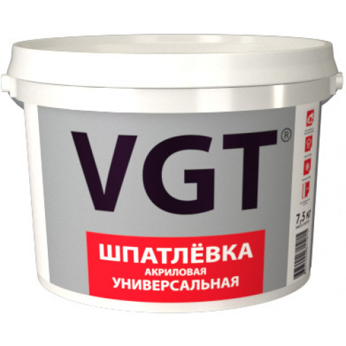 Шпатлевка универсальная для наружных и внутренних работ VGT 7,5 кг