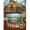 Акриловый антисептик для дерева полуматовый Husky Siberian Эко-Лазурь цвет ореховое дерево 9 л