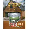 Акриловый антисептик для дерева полуматовый Husky Siberian Эко-Лазурь цвет тиковое дерево 0,9 л