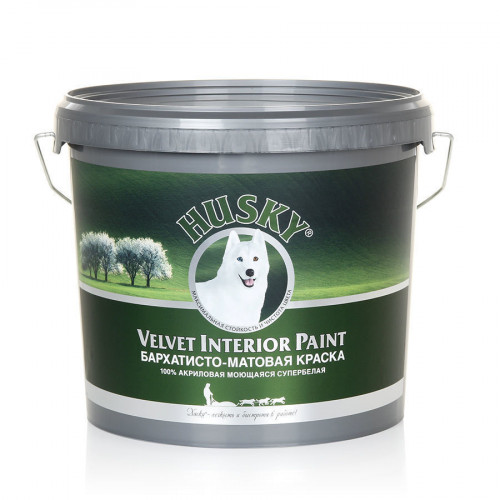 Бархатная краска для стен Husky Velvet Interior Paint 5 л