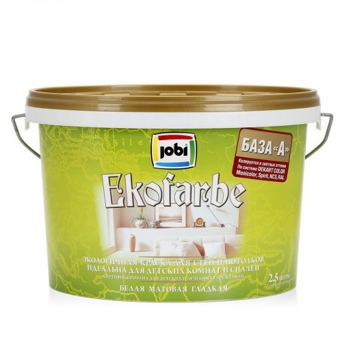 Jobi EKOFARBE Краска моющаяся -30С 2,5 л