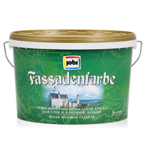 Jobi FASSADENFARBE Краска фасадная -20С 5 л
