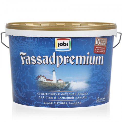 Jobi FASSADPREMIUM Краска фасадная премиум -20С 10 л