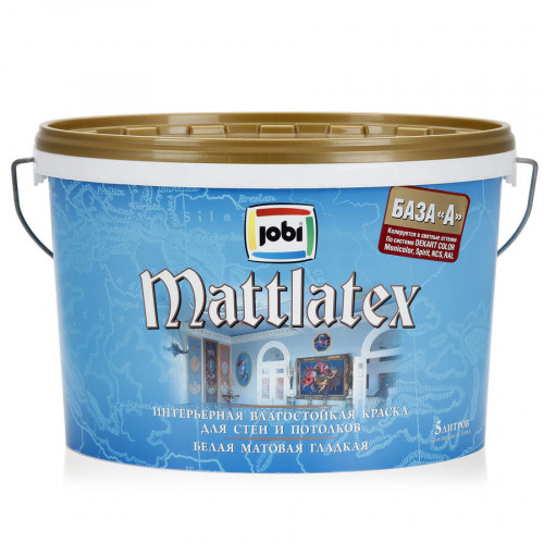 Jobi MATTLATEX Краска влагостойкая 5 л