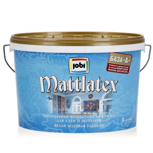 Jobi MATTLATEX Краска влагостойкая 5 л