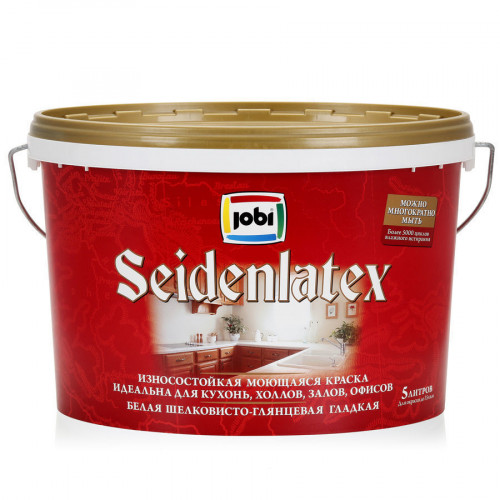 Jobi Seidenlatex Краска шелк-гл моющ -20С 5 л