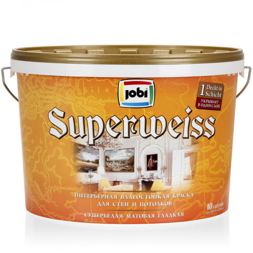 Jobi Superweiss Краска высокоукрывистая -30С 10 л