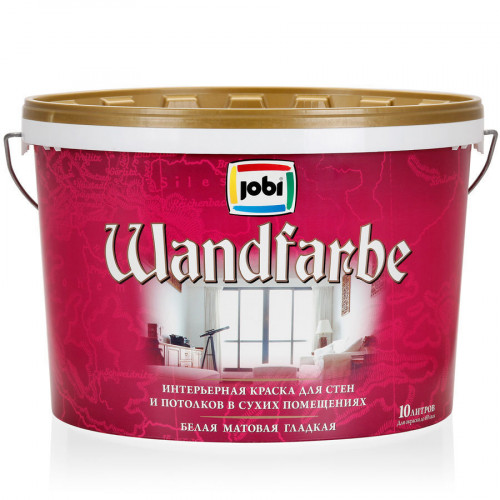 Jobi WANDFARBE Краска дисперсионная -30С 10 л