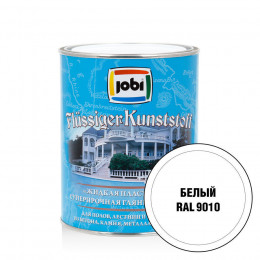 Jobi FLUSSIGER KUNSTSTOFF Краска жидкая пластмасса белый 9010 0,9 л