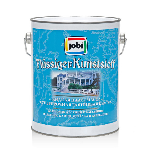Jobi FLUSSIGER KUNSTSTOFF Краска жидкая пластмасса коричневый 8017 2,7 л