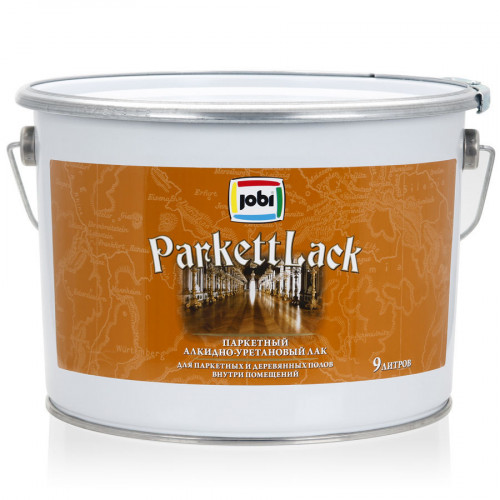 Jobi PARKETTLACK Лак паркет алкидно-уретановыйполуматовый 9 л