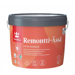 Краска интерьерная акрилатная стойкая к мытью Tikkurila Remontti Assa полуматовая база C 2,7 л
