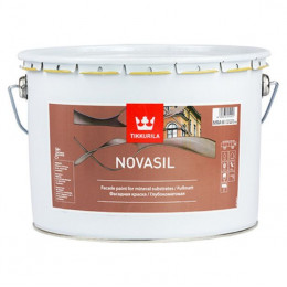 Краска силикон-модифицированная Tikkurila Novasil глубокоматовая база C 9 л