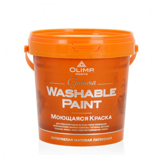 Olimp ГАММА Краска акрил моющ мат -20С 0,9 л