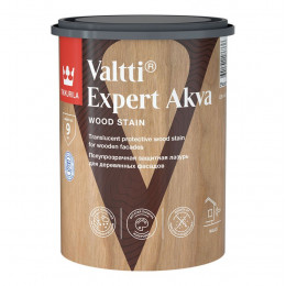 Высокоэффективная декоративно-защитная лазурь Tikkurila Valtti Expert Akva цвет рябина 0,9 л