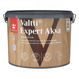 Высокоэффективная декоративно-защитная лазурь Tikkurila Valtti Expert Akva цвет палисандр 9 л