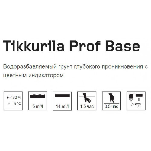 Грунт универсальный глубокого проникновения Tikkurila Prof Base 10 л