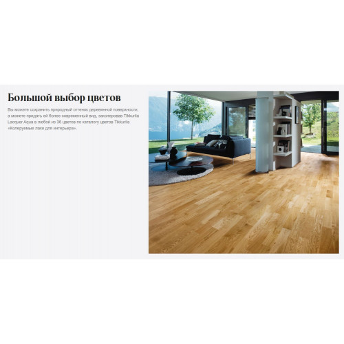 Лак интерьерный антисептирующий защитный Tikkurila Euro Lacquer Aqua матовый 9 л