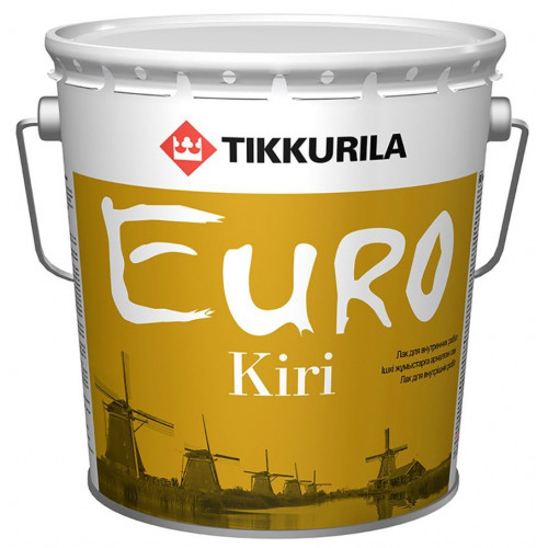 Лак паркетный износостойкий алкидно-уретановый Tikkurila Euro Kiri глянцевый 2,7 л