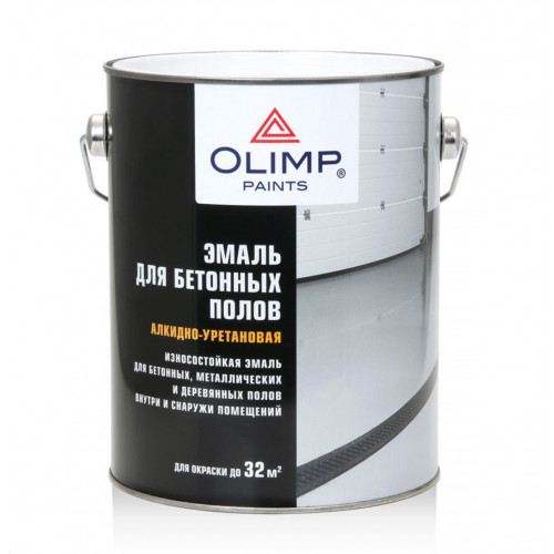 Olimp Эмаль для бетонных полов белая База А 2,7 л
