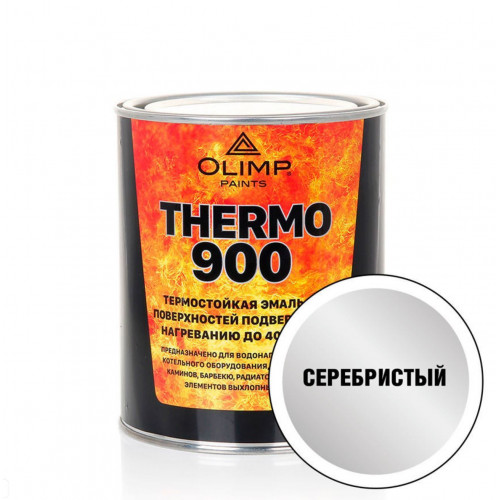 Olimp Эмаль термостойкая серебристая 900С 0,8 л