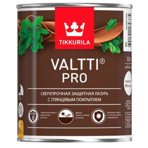 Сверхпрочная защитная лазурь высокоглянцевая Tikkurila Valtti Pro цвет орегон 0,9 л