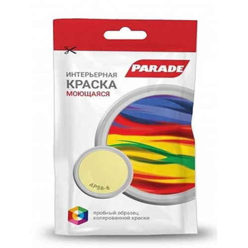 Краска латексная Parade Pro'latex E3 цвет база А мат AP 58-6 Саше 50 мл