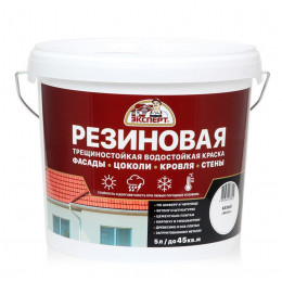 Эксперт Резиновая трещиностойкая краска красно-коричневый RAL 3009 5 л