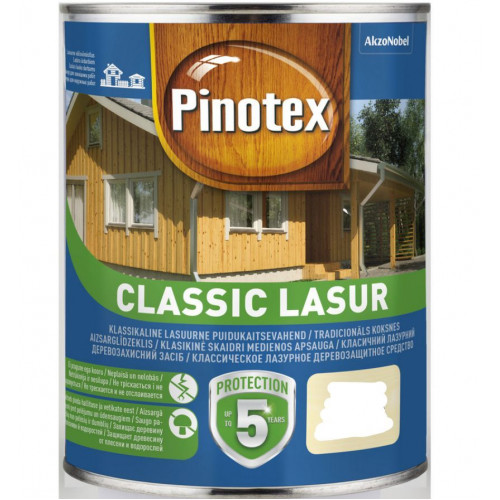 Пропитка декоративная для защиты древесины Pinotex Classic AWB ореховое дерево 1 л