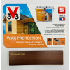 Алкидный антисептик для дерева с воском V33 Wax Protection цвет темный дуб 9 л