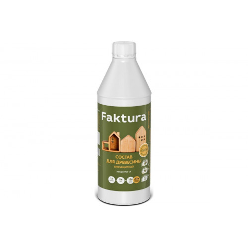 Faktura состав для древесины биозащитный концентрат 1:9 1 л