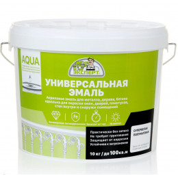 Эксперт Эмаль акриловая полуматовая База А 10 кг