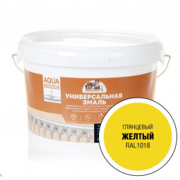 Эксперт Эмаль Универсальная акриловая глянцевая Желтый RAL 1018 2,5 кг