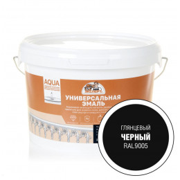 Эксперт Эмаль Универсальная акриловая глянцевая Черный RAL 9005 2,5 кг