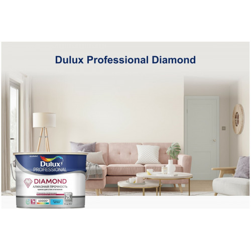Краска для стен и потолков водно-дисперсионная Dulux Diamond Matt матовая База BC 0,9 л