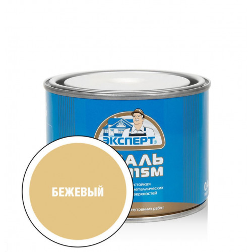 Эксперт Эмаль ПФ-115М глянц бежевая 0,4 кг