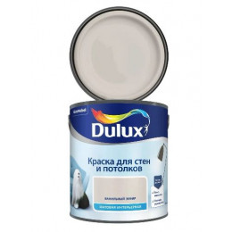 Краска для стен и потолков водно-дисперсионная Dulux матовая Ванильный Зефир 2,5 л