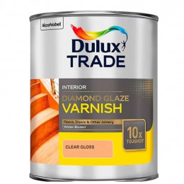 Лак паркетный на водной основе Dulux Diamond Glaze полуматовый 1 л