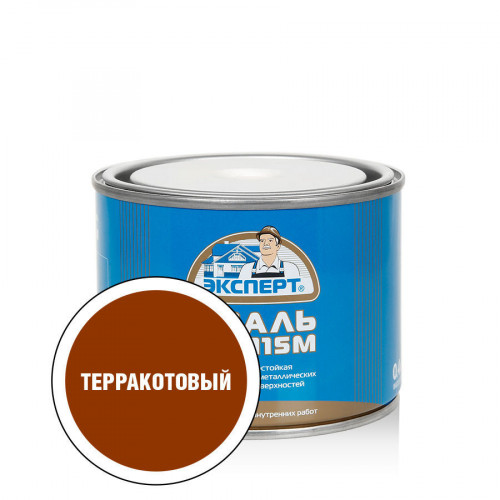 Эксперт Эмаль ПФ-115М глянц терракотовая 0,4 кг
